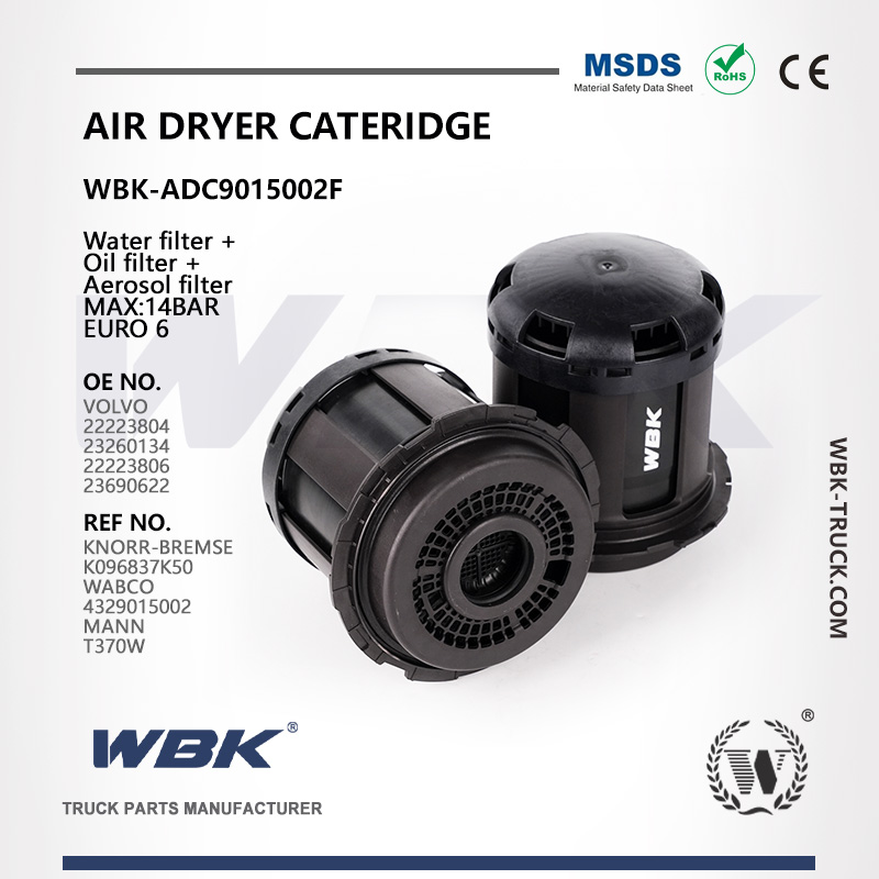 Air Dryer Cartridge Water filter +  Oil filter +  Aerosol filter