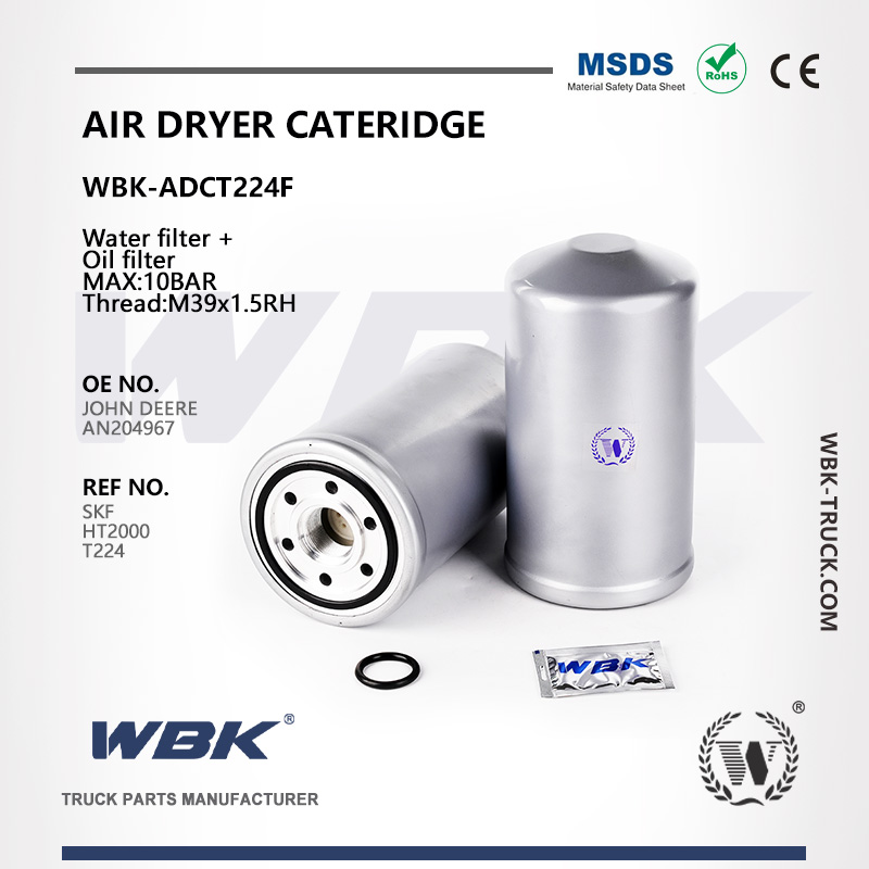 Air Dryer Cartridge Water filter + Oil filter